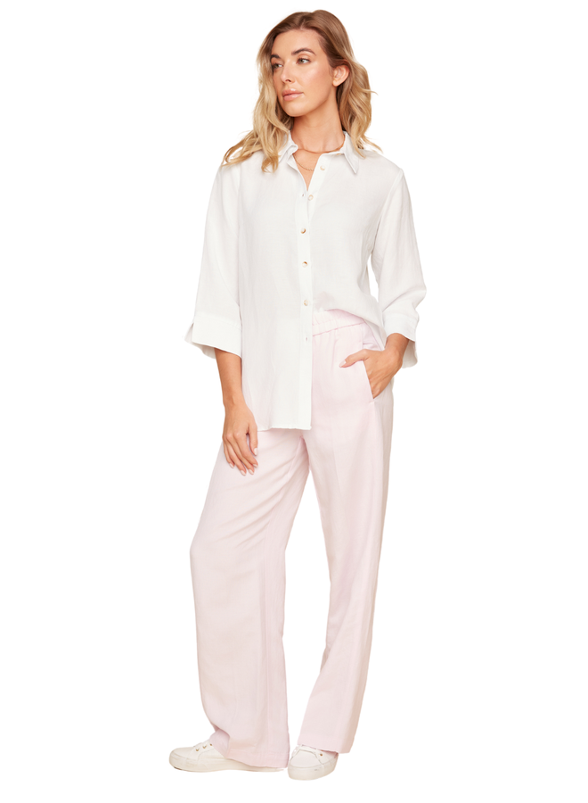 Renuar Wide Leg Linen Pants