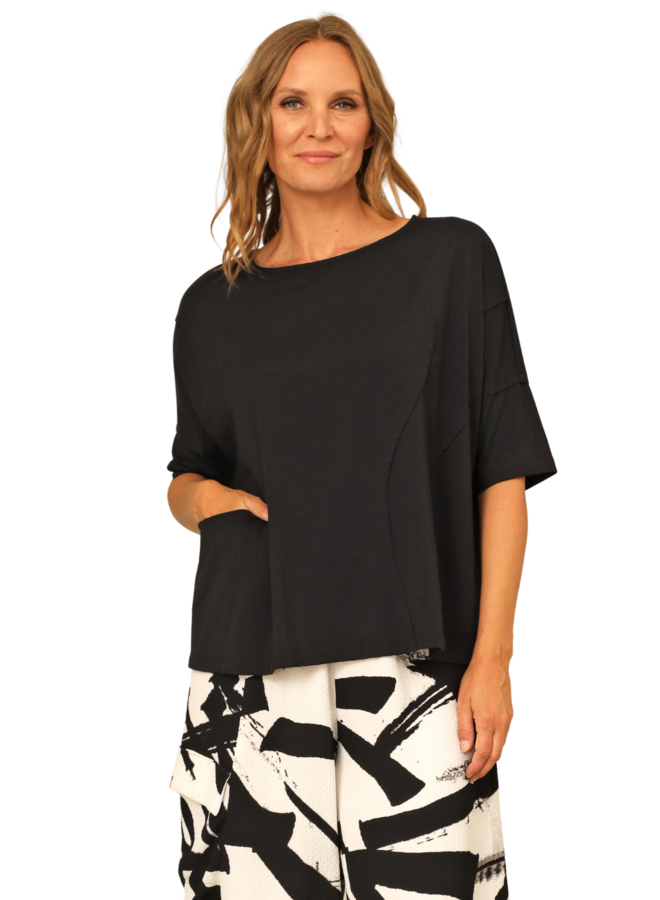 Chalet Lorraine Top in Black