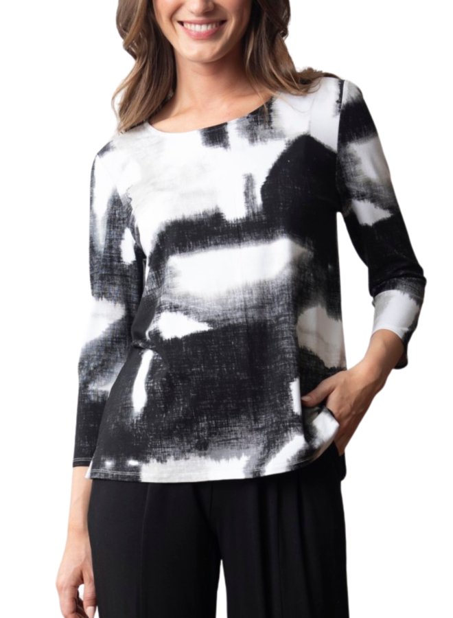 Olivia Arthouse Top in Black