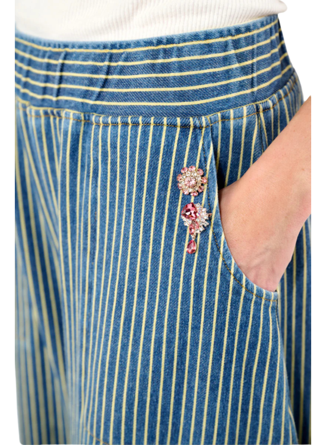 Aratta Alaia Stripe Denim Pants