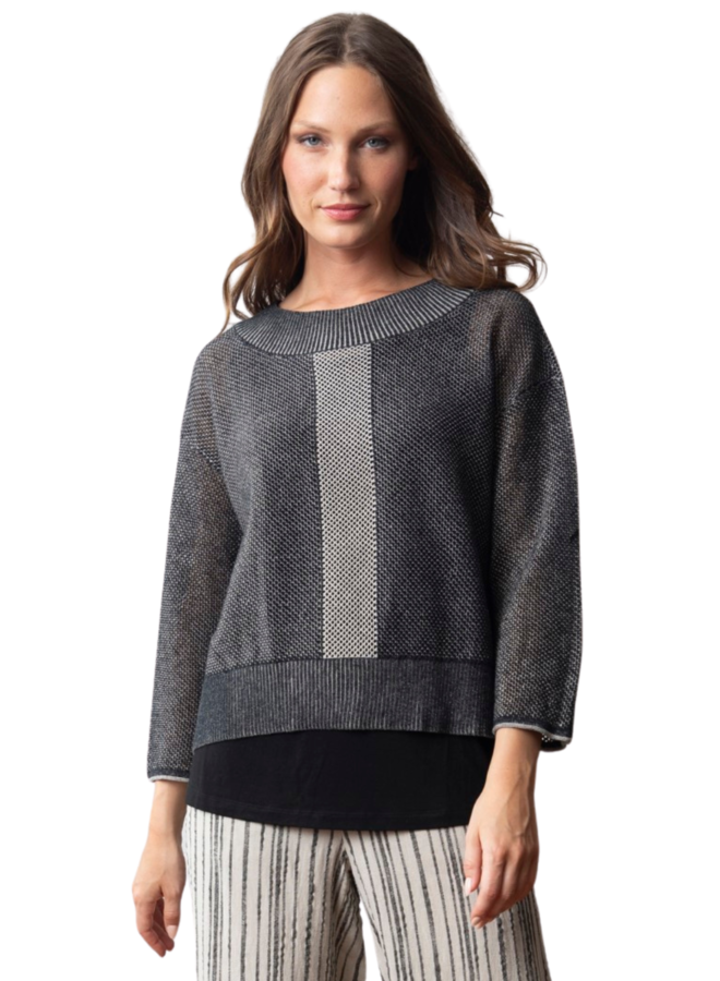Olivia Spring Sweater Topper in Black