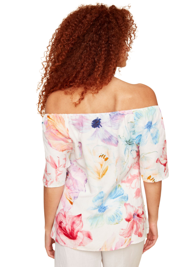 Renuar Breezy Blouse in Multi