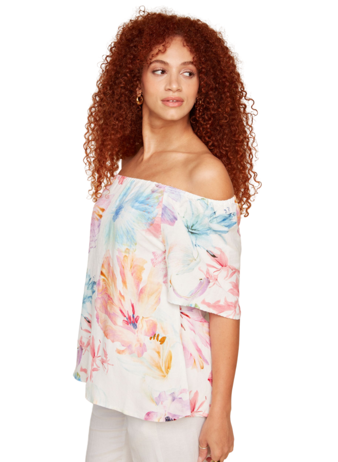 Renuar Breezy Blouse in Multi
