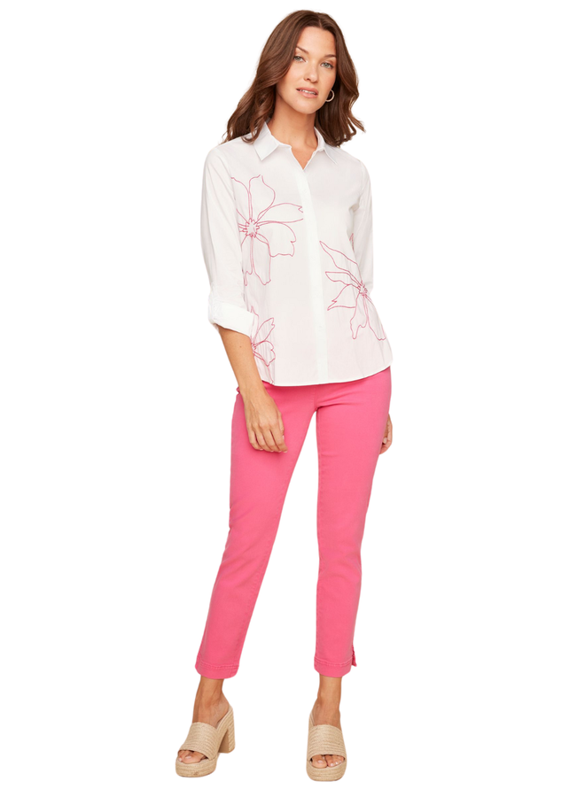 Renuar Lux Ankle Pant In Watermelon