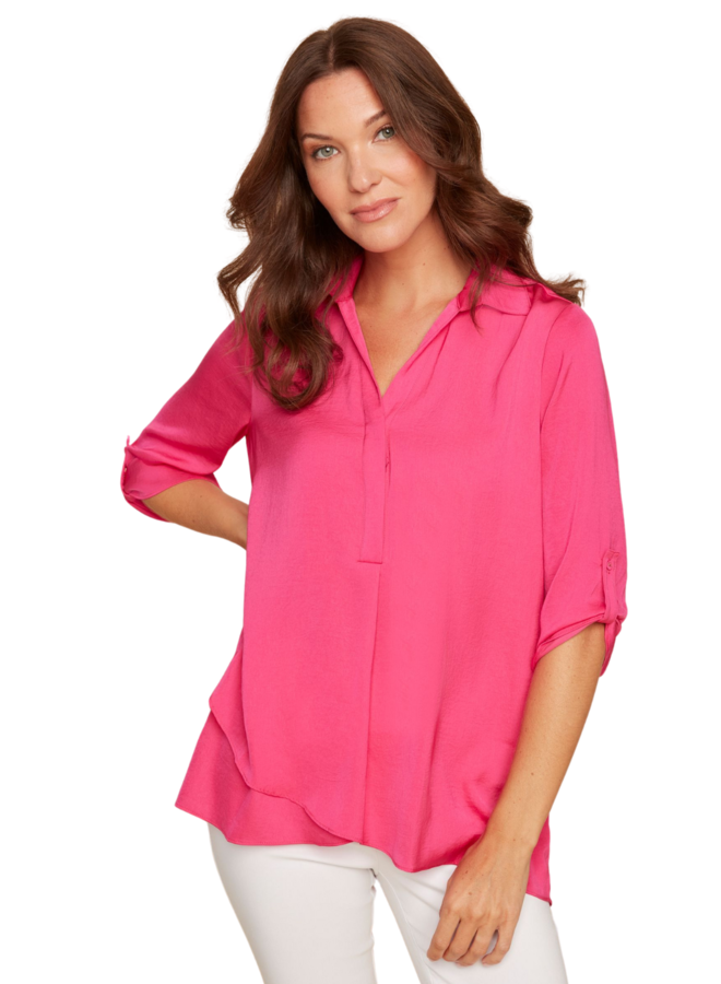 Renuar Soft And Beautiful Blouse In Watermelon