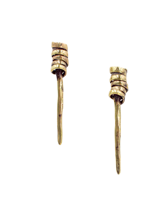 Anatolia Earrings In Brass