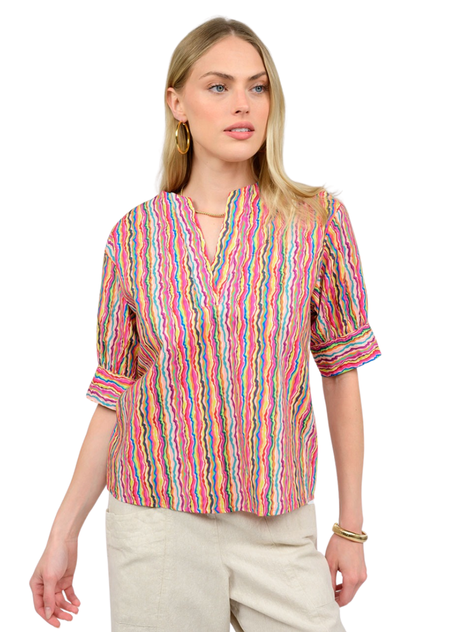 Ivy Jane Notched Front Shirt
