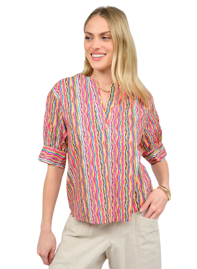 Ivy Jane Notched Front Shirt