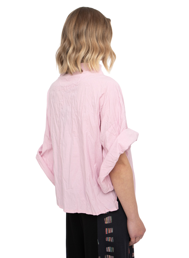 Ozai Siri Crinkle Funnel Top In Pink