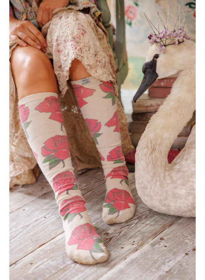 Magnolia Pearl All For Roses OTK Socks