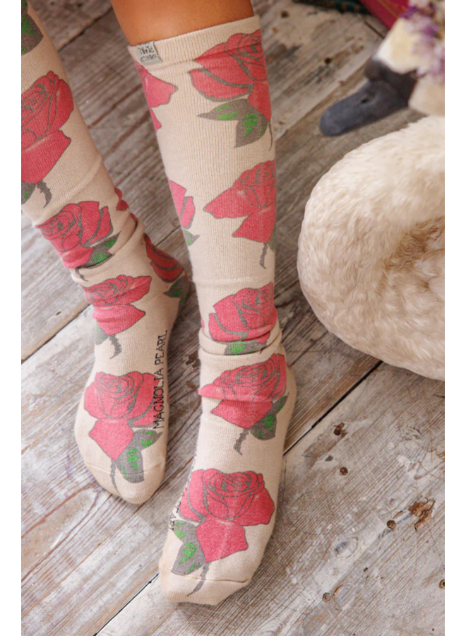 Magnolia Pearl All For Roses OTK Socks
