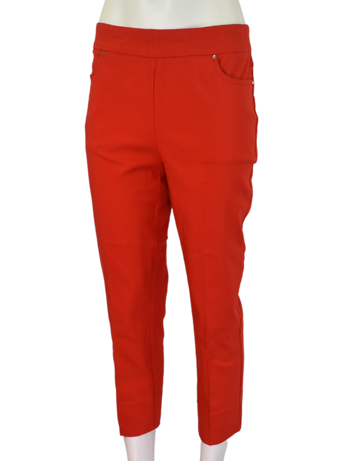 Renuar Crop Pant In Scarlet
