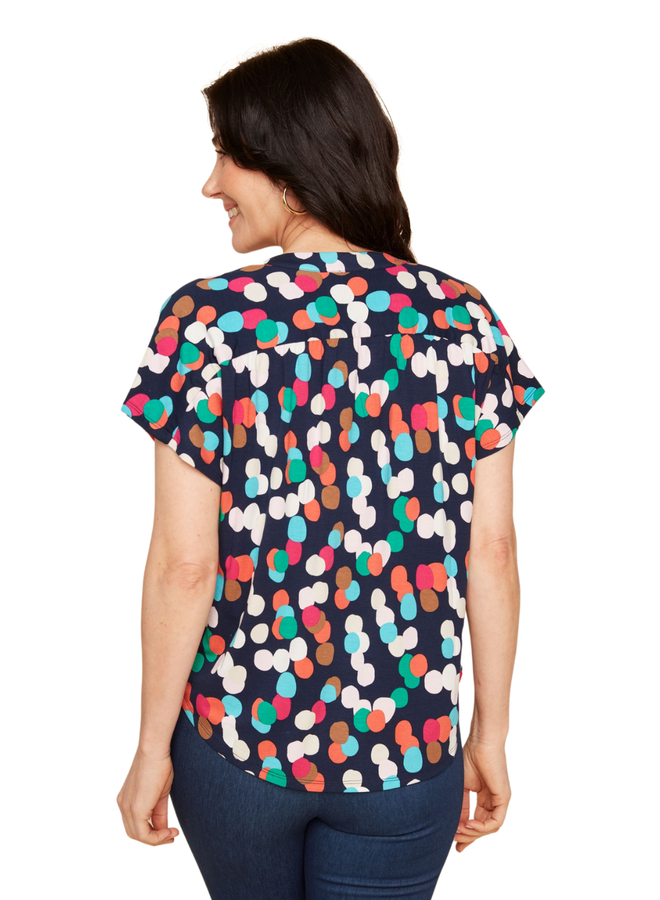 Renuar Dot Top In Midnight