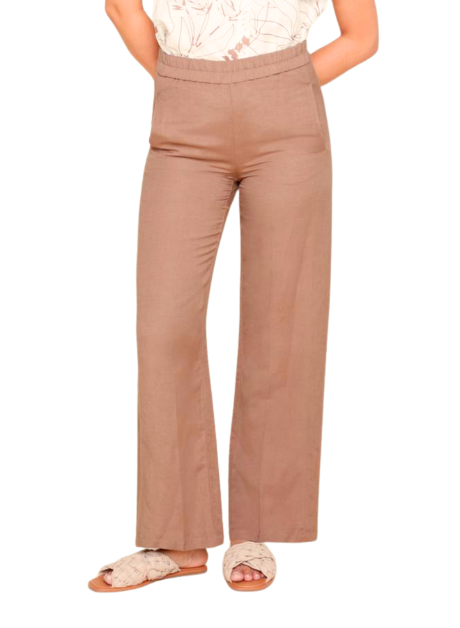 Renuar Wide Leg Linen Pants