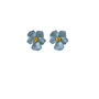 Little Blue Enamel Flower Earrings