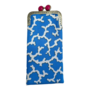 Caribbean Coral Blue/White Eyeglass Case