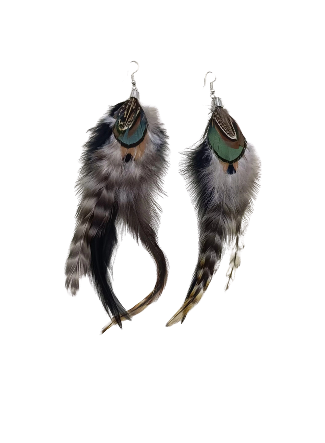 Feather Dangle Earrings
