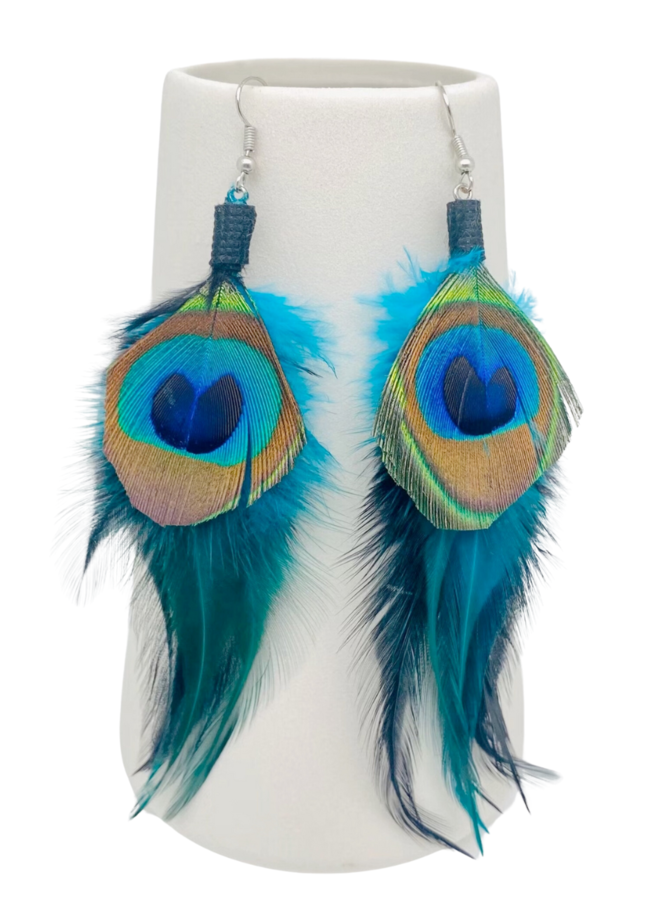Peacock Feather Earrings