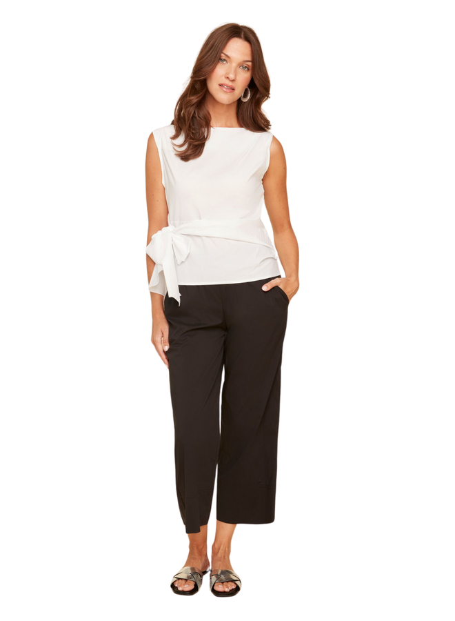 Renuar Crisp Cotton Top in White