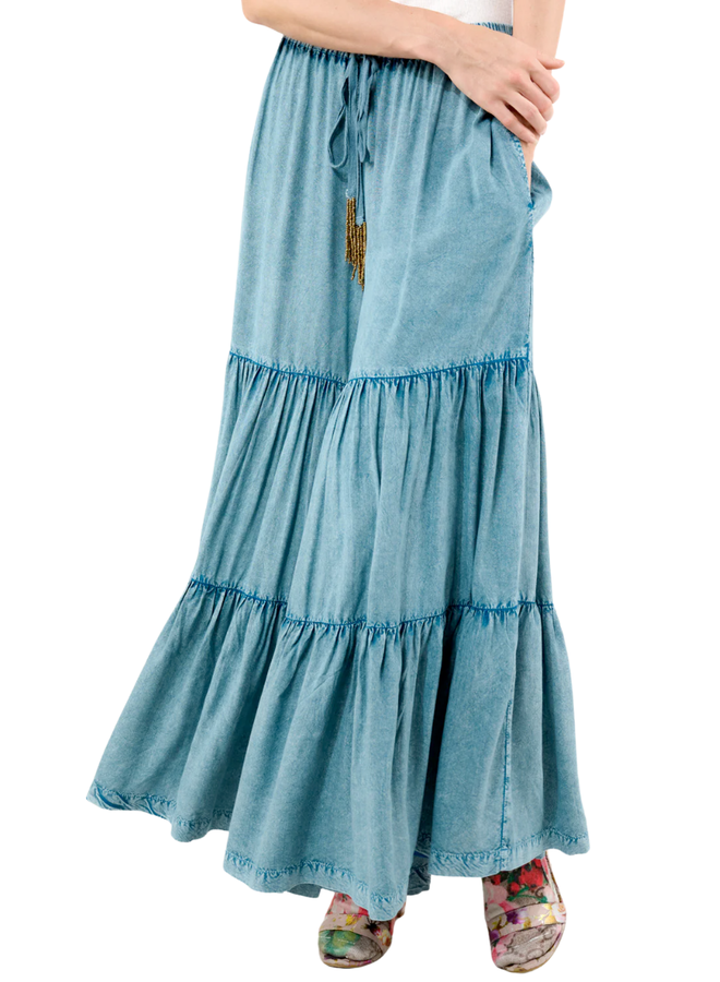 Aratta Dream Pants In Washed Denim