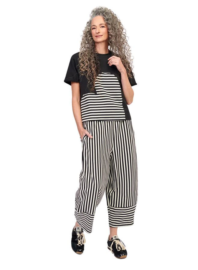 Alembika Gigi Relaxed Heart Tee in Stripes