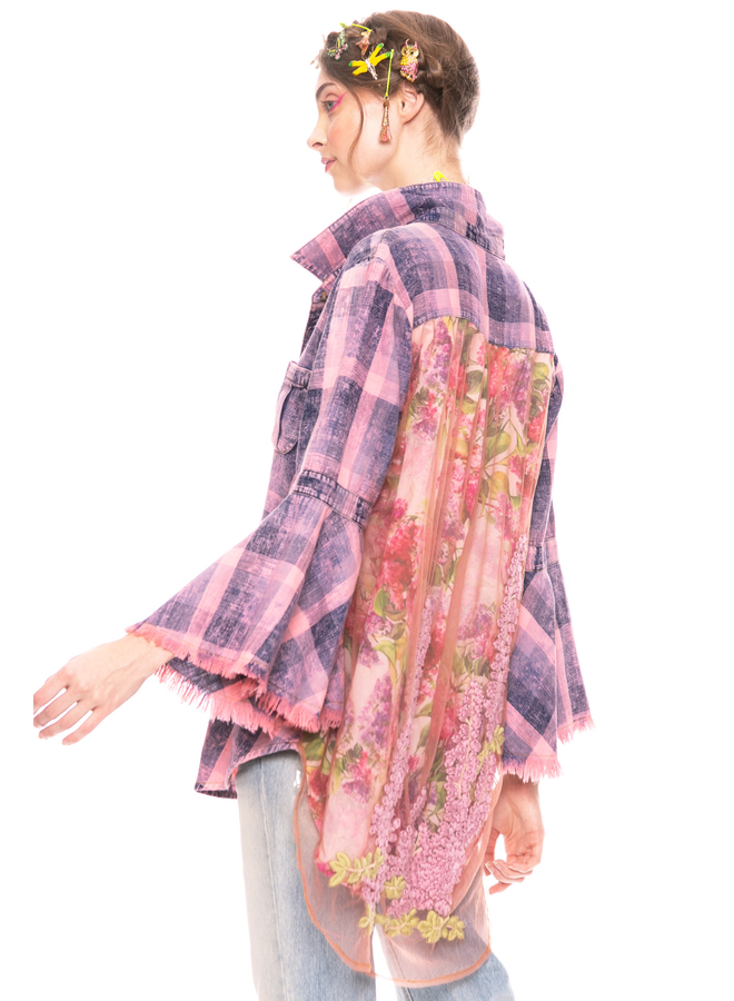 Aratta Lilac Obsession Shirt In Lavendar Wash