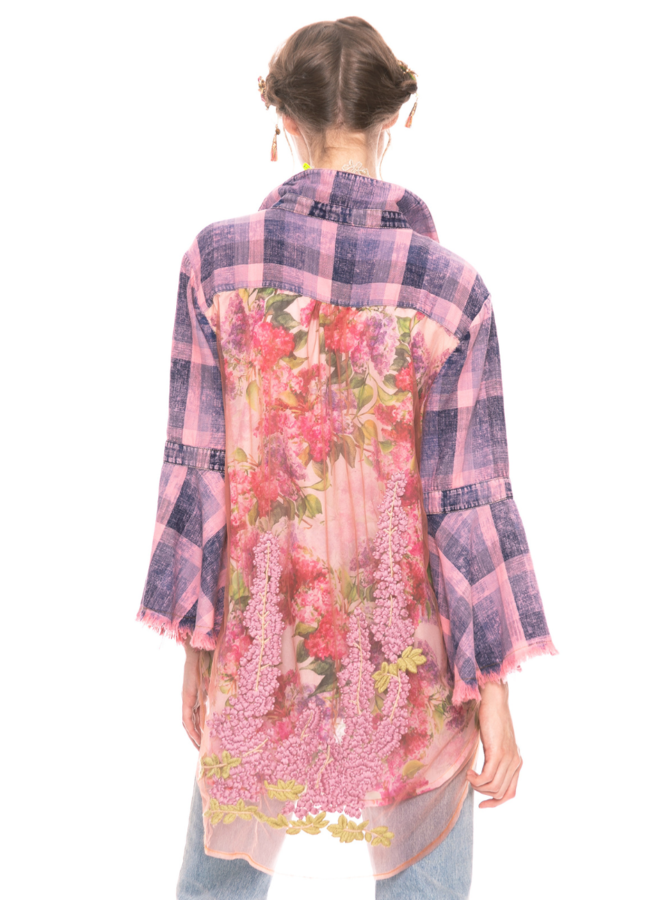 Aratta Lilac Obsession Shirt In Lavendar Wash