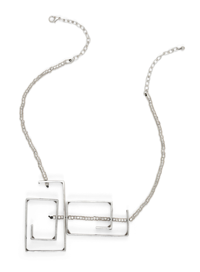 Rectangle Art Necklace