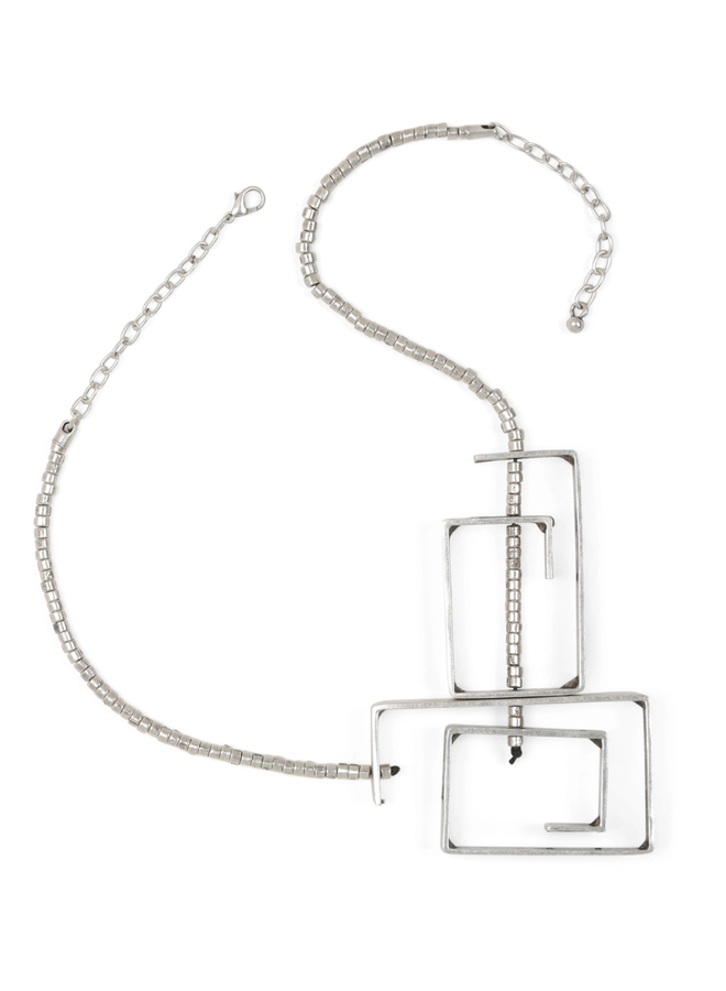 Rectangle Art Necklace