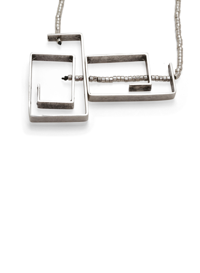 Rectangle Art Necklace