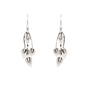 Handmade Pewter Leaf Earrings