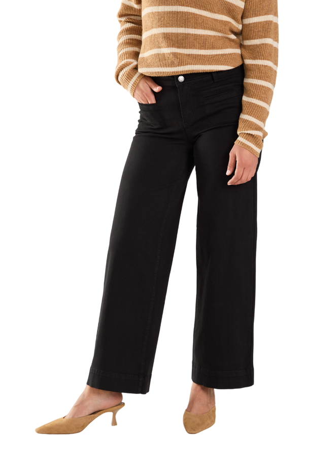French Dressing Olivia Wide Leg Jean In Black