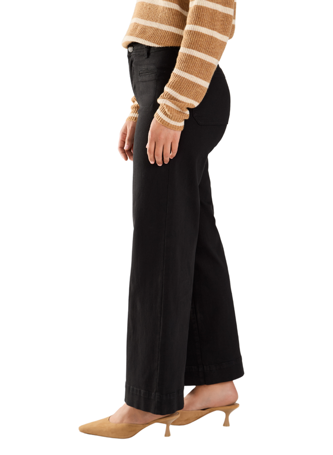 French Dressing Olivia Wide Leg Jean In Black