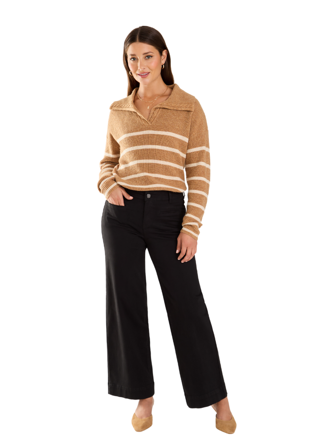 French Dressing Olivia Wide Leg Jean In Black
