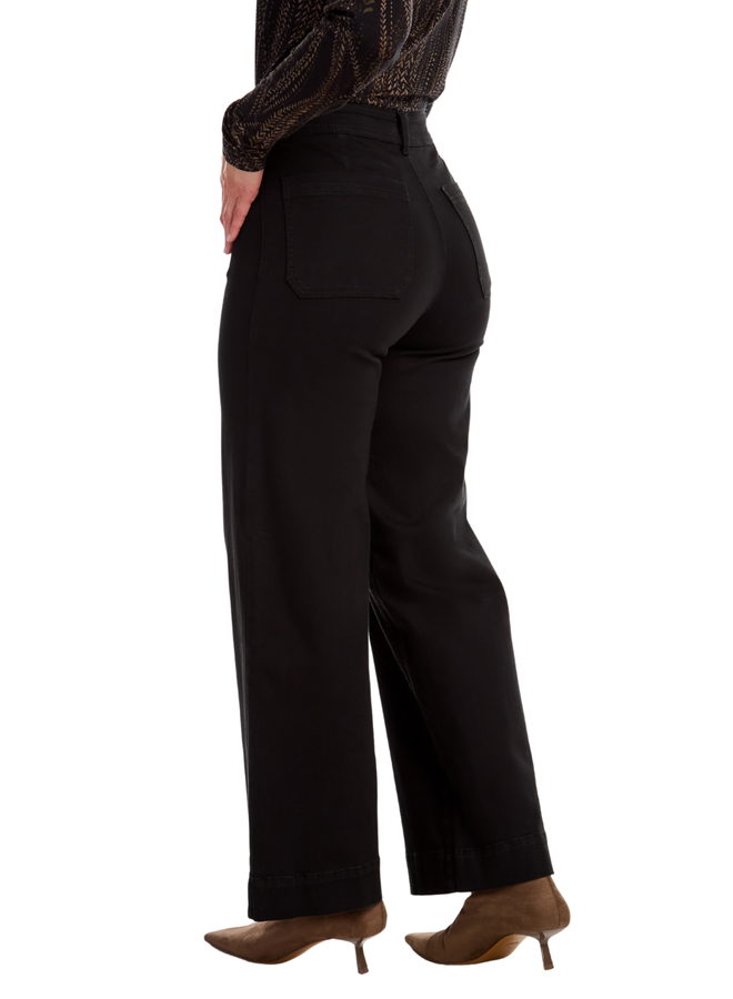 French Dressing Olivia Wide Leg Jean In Black