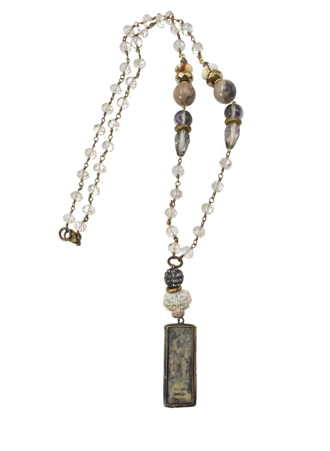 Rectangular Balinese Buddha Necklace