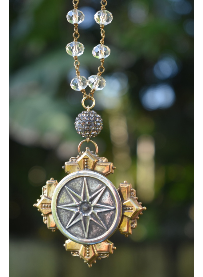 1960's French Star Pendant Necklace