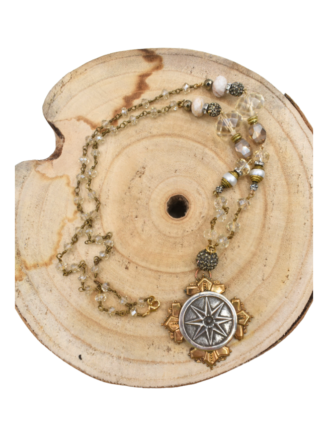 1960's French Star Pendant Necklace