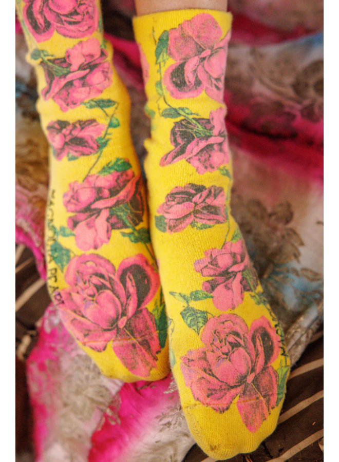 Magnolia Pearl Floral MP Socks in Morning Rose