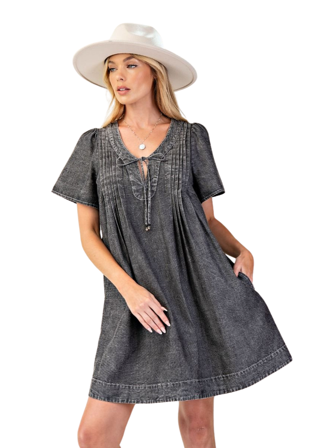 Black Denim Dress