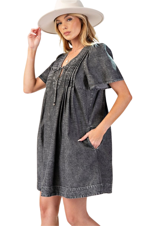 Black Denim Dress