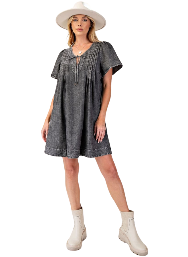 Black Denim Dress