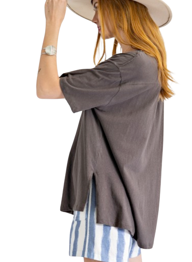 Melange Cotton Easy Tee