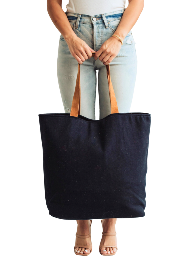 Drink On A Boat Tote In Navy