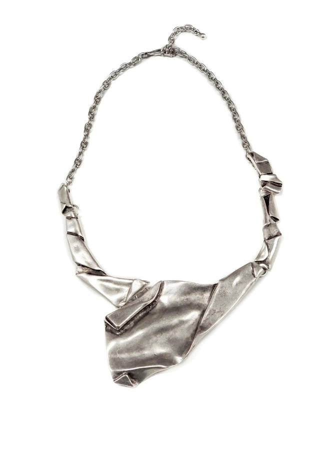 Pewter Fold Necklace