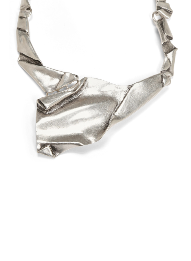 Pewter Fold Necklace