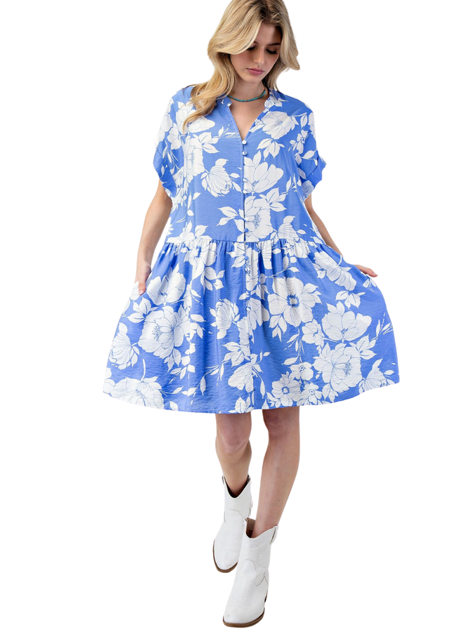 My Day Dress in Periwinkle Blue