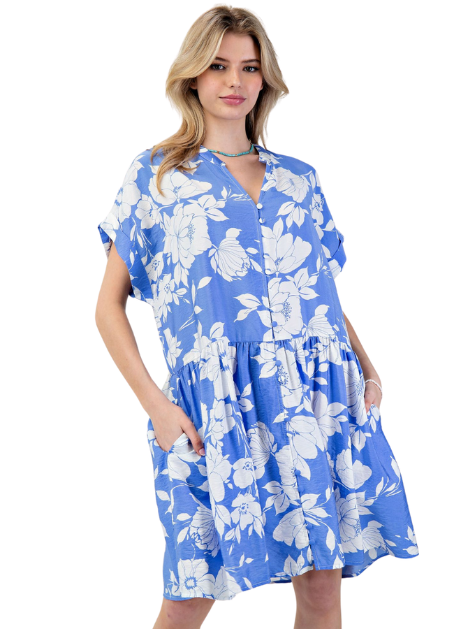 My Day Dress in Periwinkle Blue