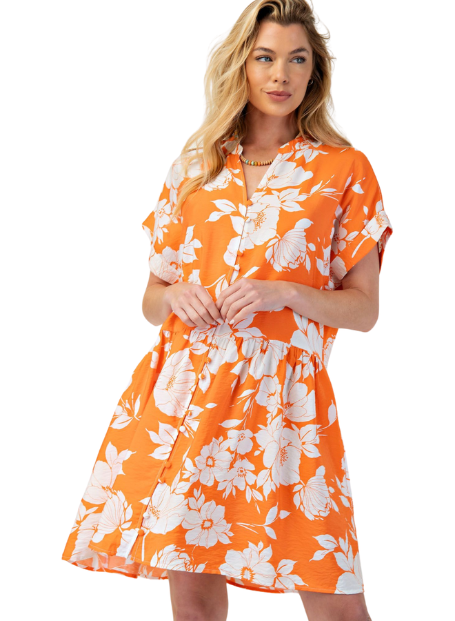 My Day Dress In Tangerine