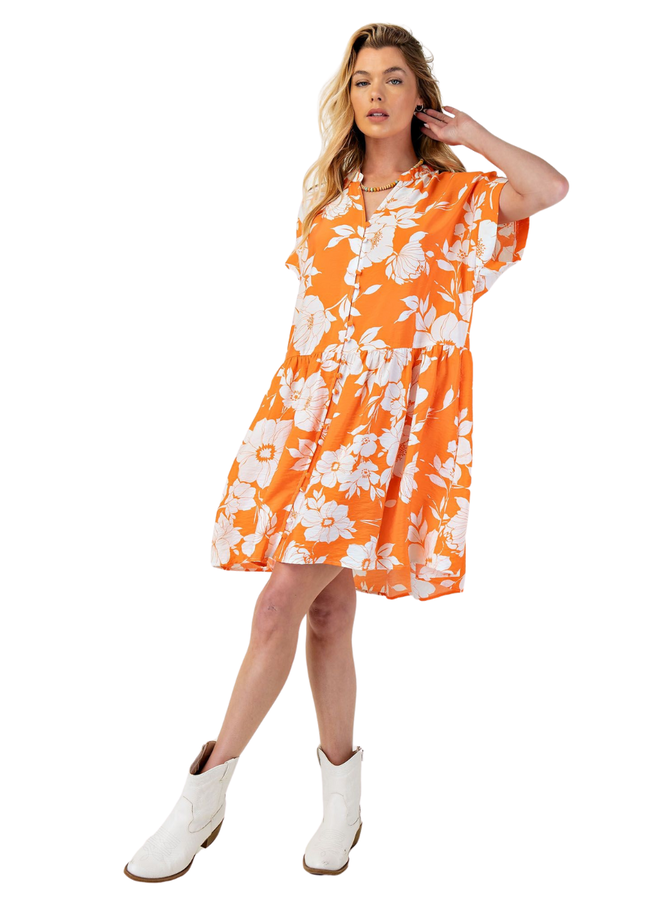 My Day Dress In Tangerine